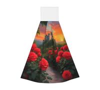 Une belle serviette portable à suspendre en velours super absorbante, serviette de cuisine pour enfants et adultes