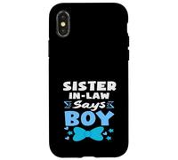 Une Belle-sœur Dit Que Le Sexe des garçons révèle Le Vote Bleu de l'équipe du Parti Coque pour iPhone X/XS