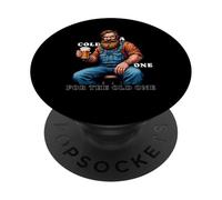 Une bière froide pour la vieille bière mécanicienne PopSockets PopGrip Adhésif