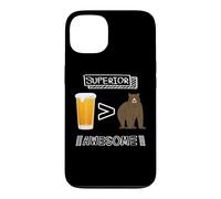 Une bière Vaut Mieux qu'un Ours, C'est génial et Amusant en Plein air Coque pour iPhone 13