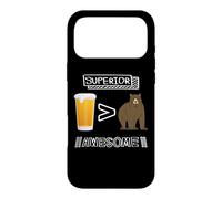 Une bière Vaut Mieux qu'un Ours, C'est génial et Amusant en Plein air Coque pour iPhone 17 Pro Max