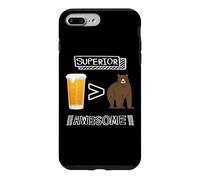 Une bière Vaut Mieux qu'un Ours, C'est génial et Amusant en Plein air Coque pour iPhone 7 Plus/8 Plus
