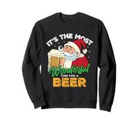 Une Blague drôle avec Le Père Noël : C'est Le Moment Le Plus Merveilleux pour Prendre Une bière Sweatshirt