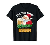 Une Blague drôle avec Le Père Noël : C'est Le Moment Le Plus Merveilleux pour Prendre Une bière T-Shirt