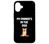 Une blague drôle entre mari et petit ami papa : « Mon dîner est dans le chien » Coque pour iPhone 16 Plus