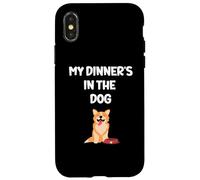 Une blague drôle entre mari et petit ami papa : « Mon dîner est dans le chien » Coque pour iPhone X/XS