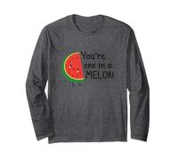 Une Blague Humoristique sur la pastèque Kawai One in a Melon Manche Longue