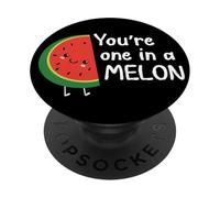 Une Blague Humoristique sur la pastèque Kawai One in a Melon PopSockets PopGrip Adhésif
