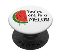 Une Blague Humoristique sur la pastèque Kawai One in a Melon PopSockets PopGrip Adhésif