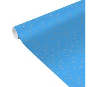 Une Bobine Papier Cadeau Unicef Tiny Rolls 5x0,35m (Spéciale Petite Largeur) 80g, Etoiles Argent