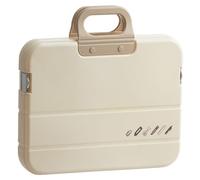 Une boîte de rangement de 4 documents avec poignée pour ranger des fournitures de papeterie pratique avec poignée