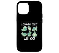 Une Bonne journée Commence avec la Tortue de Yoga détendue Coque pour iPhone 12/12 Pro