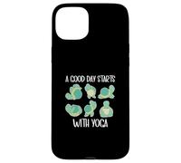 Une Bonne journée Commence avec la Tortue de Yoga détendue Coque pour iPhone 15 Plus