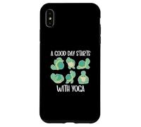 Une Bonne journée Commence avec la Tortue de Yoga détendue Coque pour iPhone XS Max
