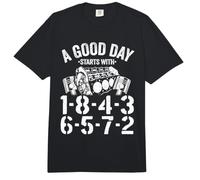 Une Bonne journée Commence avec Un Garage de Commande de feu 1-8-4-3-6-5-7-2 Comfort Colors Adult Heavyweight T-Shirt
