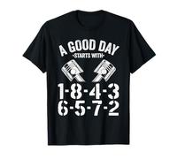 Une Bonne journée Commence avec Un Garage de Commande de feu 1-8-4-3-6-5-7-2 T-Shirt