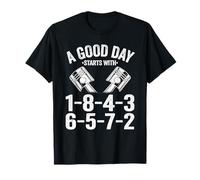 Une Bonne journée Commence avec Un Garage de Commande de feu 1-8-4-3-6-5-7-2 T-Shirt