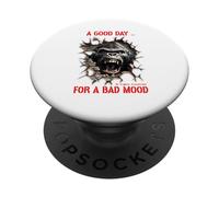 Une Bonne journée pour la Mauvaise Humeur Gorille déclaration d'humeur PopSockets PopGrip Adhésif