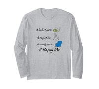 Une Boule de Fil Tasse de thé Chaise Confortable Happy Me - Tricot Manche Longue