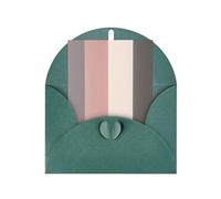 Une carte de vœux aux couleurs chaudes et rustiques, 10,2 x 15,2 cm, emballage enveloppe en forme de cœur, convient pour toutes les occasions.