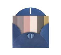 Une carte de vœux aux couleurs chaudes et rustiques avec enveloppe bleue pour les vacances, les anniversaires, les mariages, les anniversaires de mariage, écrire des bénédictions uniques