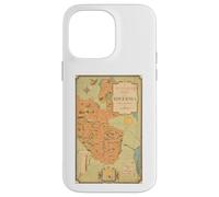 Une Carte illustrée de la Rhodésie (sud et Nord) Coque pour iPhone 14 Pro Max