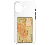 Une Carte illustrée de la Rhodésie (sud et Nord) Coque pour iPhone 16