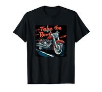 Une célébration des motards et des routes qu'ils conquièrent T-Shirt