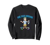 Une Chaussette, il Manque Un Motif Amusant de problème de lessive Sweatshirt