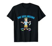 Une Chaussette, il Manque Un Motif Amusant de problème de lessive T-Shirt