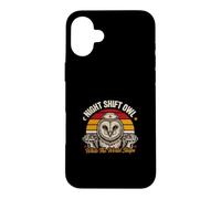 Une Chouette de Nuit Pendant Que Le Monde dort, infirmière Coque pour iPhone 16 Plus