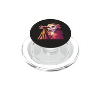 Une Chouette regardant à Travers Un télescope PopSockets PopGrip pour MagSafe