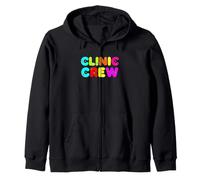 Une Clinique drôle Dit Que Retro Rainbow Team est Sarcastique Sweat à Capuche