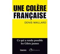 Une colère française Ce qui a rendu possible les gillets - Denis Maillard - L'observatoire Eds De - broché - Essai