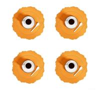 Une collection de 4 sets de table en cuir conçus pour les cuisines, les restaurants et les hôtels qui résistent à la chaleur et aux rayures tout en améliorant la présentation de la table (orange)