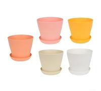 Une collection de 5 poteries magnifiquement conçue pour rehausser l'esthétique de vos espaces de vie (couleur aléatoire)