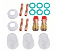 Une collection indispensable de dix-sept accessoires de soudage essentiels qui offrent une fonctionnalité optimale lorsqu'ils sont utilisés ensemble, compatibles avec différents modèles WP