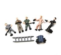 Une collection variée de 27 modèles de travailleurs ferroviaires réalistes conçus pour une utilisation dans des présentoirs à un rapport de taille standard de 87