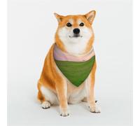 Une colline couverte d'herbe verte pour animal domestique, écharpe triangulaire élégante, bandana pour animal domestique, lavable, pour fille, garçon, chien ou chat, taille L