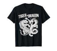 Une confrontation épique et féroce entre Tigre et Dragon T-Shirt