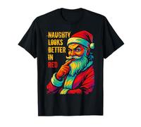 Une Coquine est Plus Belle dans la Famille du Père Noël Rouge T-Shirt