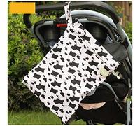 Une Couche De Fermeture À Glissière Bébé Poussette Imperméable Sac Suspendu Sac À Couches Bébé Sac De Rangement Pour Sac De Stockage Vache À Urine