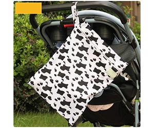 Une Couche De Fermeture À Glissière Bébé Poussette Imperméable Sac Suspendu Sac À Couches Bébé Sac De Rangement Pour Sac De Stockage Vache À Urine