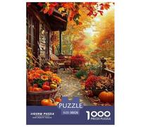 Une Cour Confortable en Automne Puzzle 1000 Pièces Educa Jouet Cadeau Unique Décoration Intérieure Intéressant Jeu Éduchatif Challenge Toy pour Adultes Et Enfants À Partir De 12 Ans 38x26cm/1000pcs