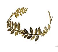 Une Couronne de Laurier en Fer Souple doré pour Adulte. Idéal pour Devenir Le Plus Puissant Empereur de Rome.