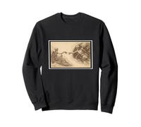Une création artistique cool représentant Adam et Dieu sous forme de squelettes et de crânes Sweatshirt