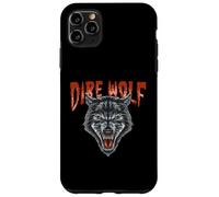 Une créature fantastique cool de Dire Wolf au style rétro rock vintage Coque pour iPhone 11 Pro Max