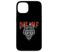 Une créature fantastique cool de Dire Wolf au style rétro rock vintage Coque pour iPhone 13