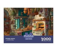 Une Cuisine Confortable 1000 Pièces Puzzle Le Cadeau Parfait pour La Famille Et Les Amis Puzzle À Faire Soi-même pour Décoration D'intérieur,Cadeaux pour Adultes Et Enfants 70x50cm/1000pcs