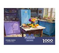 Une Cuisine Confortable 1000 Pièces Puzzle Le Cadeau Parfait pour La Famille Et Les Amis Puzzle À Faire Soi-même pour Décoration D'intérieur,Cadeaux pour Adultes Et Enfants 70x50cm/1000pcs